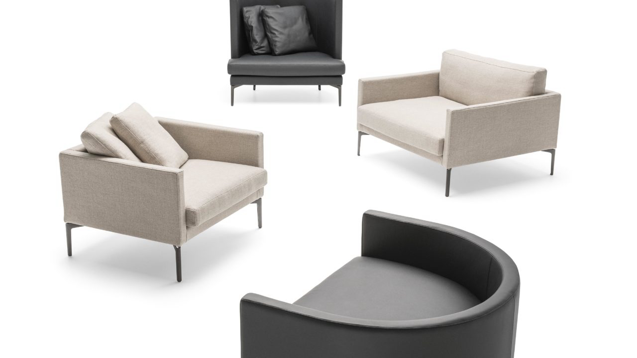 Coleção de poltronas Clan de Piero Lissoni para Living Divani na Semana de Design de Milão 2022