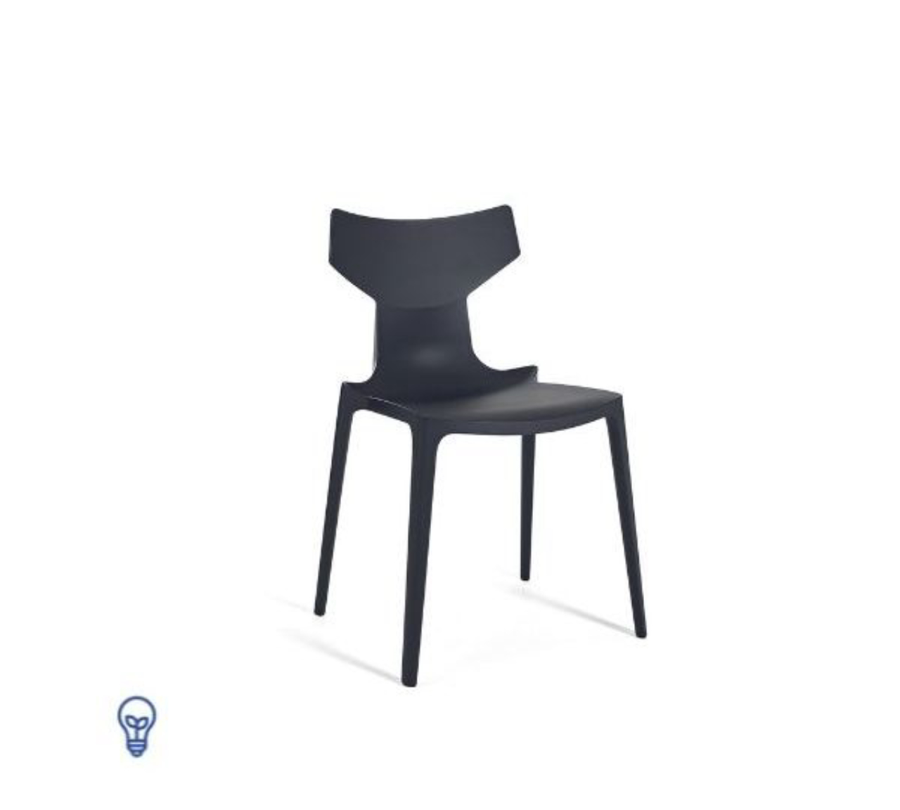 A Re-Chair, por Antonio Citterio para Kartell, produzida em parceria com a Illy. A matéria-prima para a produção da cadeira, apresentada inicialmente no preto, utiliza cápsulas de café rejeitadas no processo de produção da marca de cafés italiana, dando uma sobrevida ao material. 