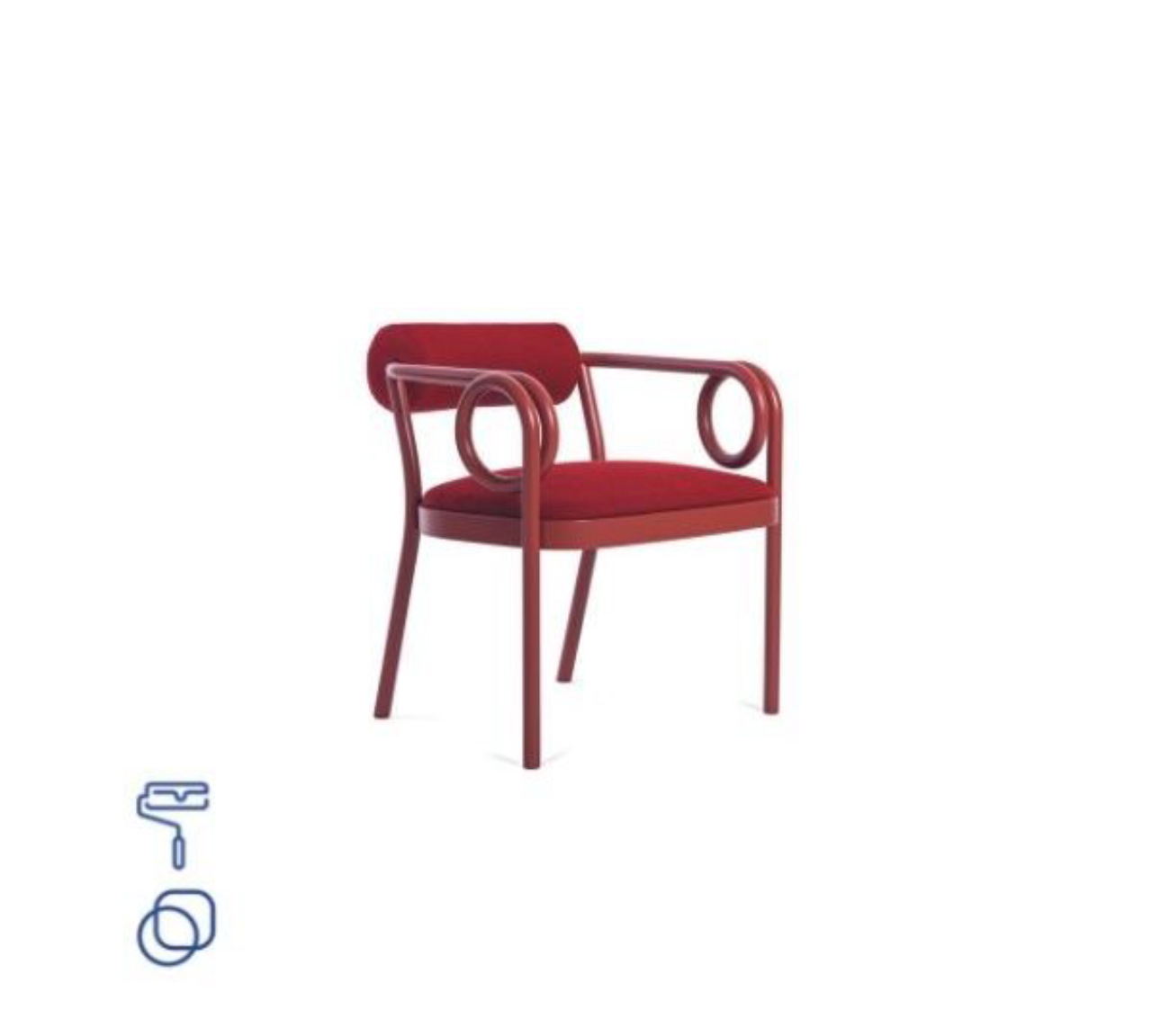 A tradição secular de tornear a madeira da Gebrüder Thonet Vienna ganhou ainda mais expressividade com os traços e as cores de India Mahdavi, que assina a linha Loop. 